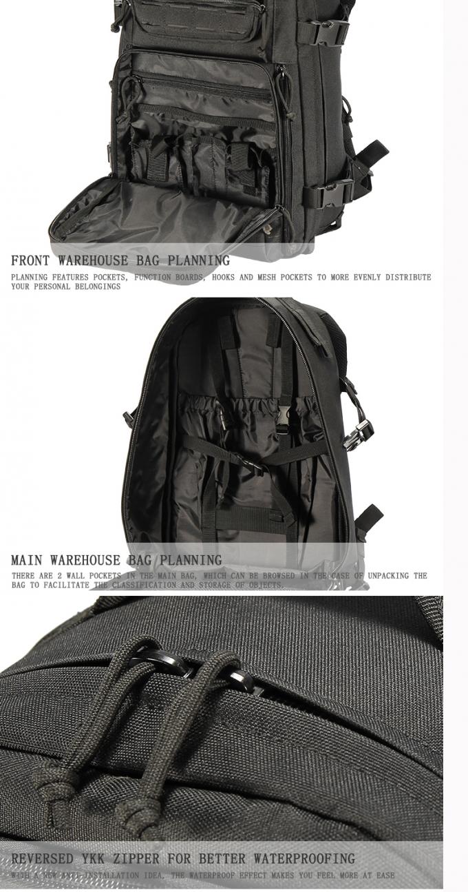 Черный на открытом воздухе рюкзак приключения для отдыха взбираясь/располагаться лагерем оводнения